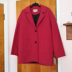 Pink Wool Coat